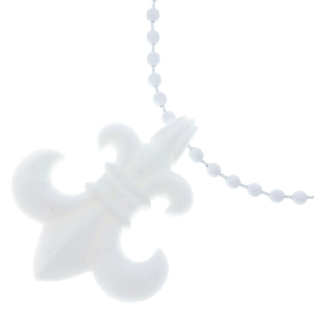 CHROME HEARTS(クロムハーツ) RUBBER BS FLUER ラバーフレア シリコンネックレス ホワイト