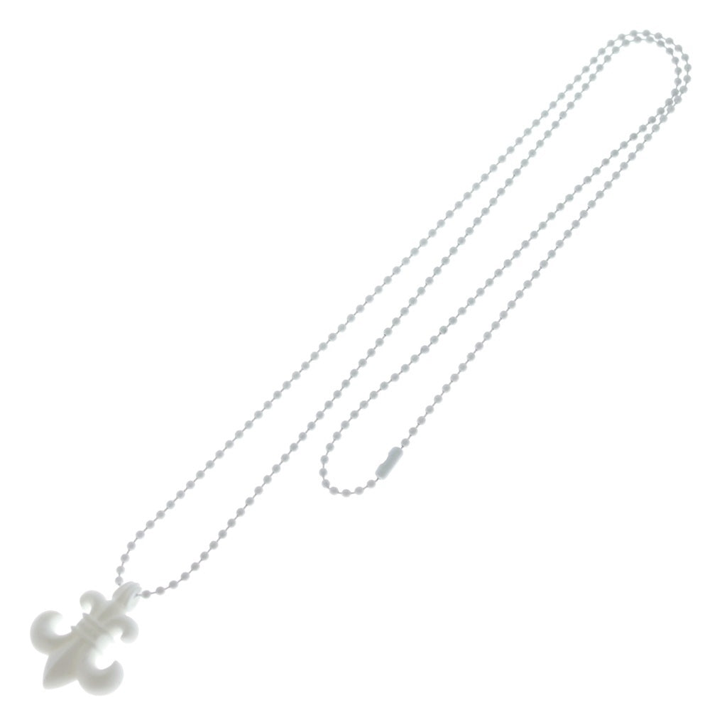 CHROME HEARTS(クロムハーツ) RUBBER BS FLUER ラバーフレア シリコンネックレス ホワイト