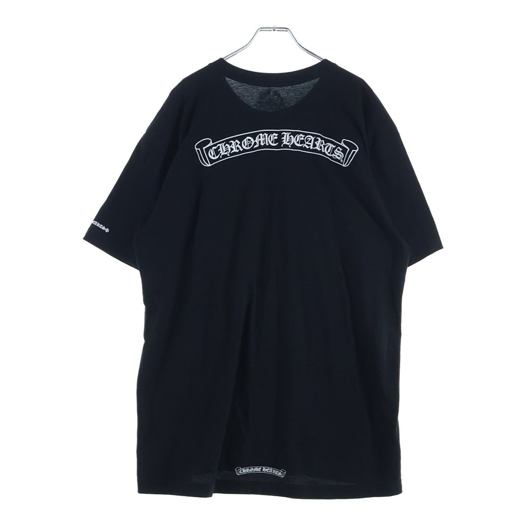CHROME HEARTS(クロムハーツ) CH T-SHRT 1 スクロールラベルバックプリント半袖Tシャツカットソー ブラック