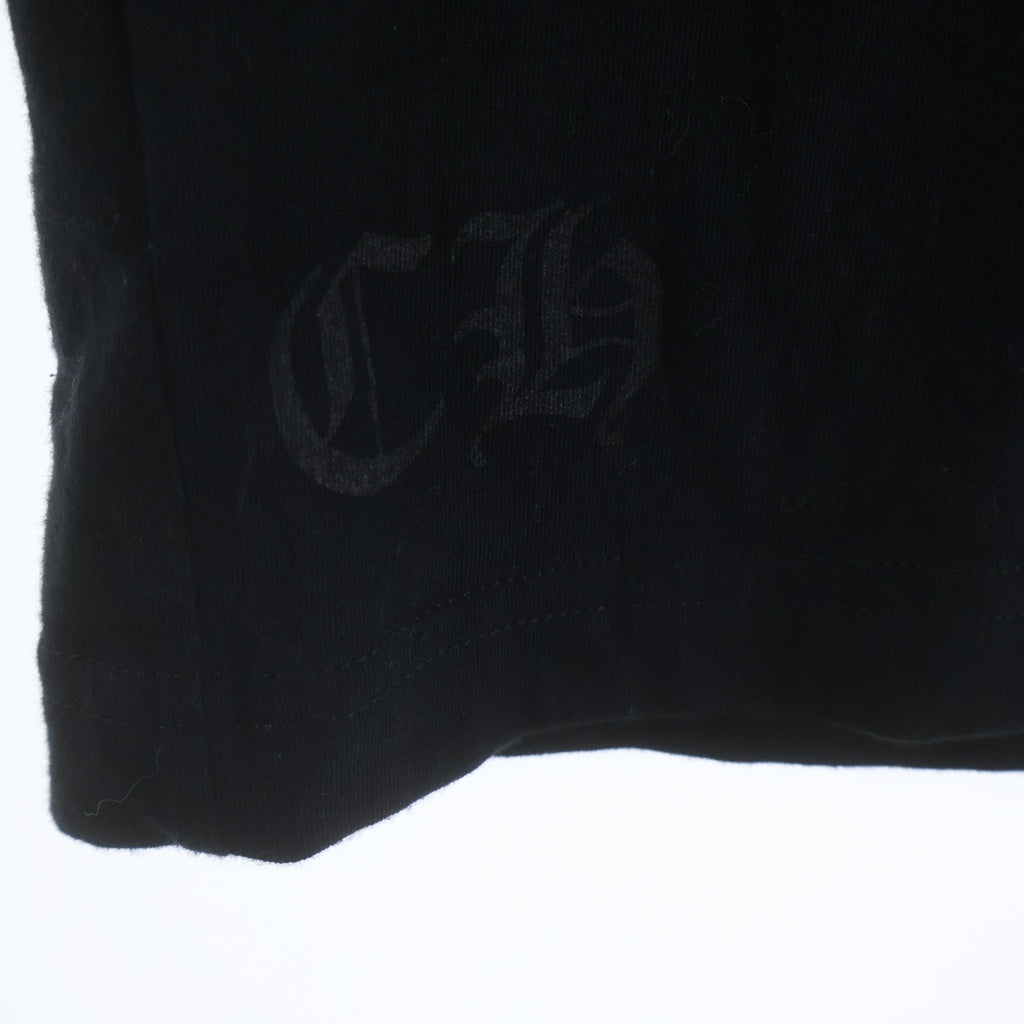 CHROME HEARTS(クロムハーツ) CH T-SHRT 1 バックホースシュープリントTシャツ ブラック/ピンク