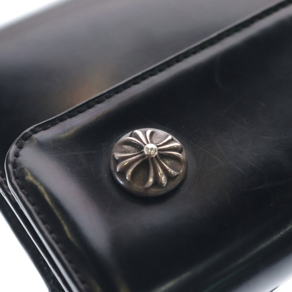 CHROME HEARTS(クロムハーツ) WAVE ウェーブ レザーウォレット 財布 ブラック