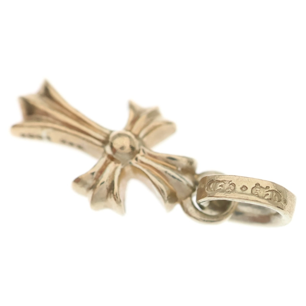 CHROME HEARTS(クロムハーツ) 22K CRS BBYFAT P SAP P ベイビーファット PAVEピンクサファイア ネックレストップ ゴールド