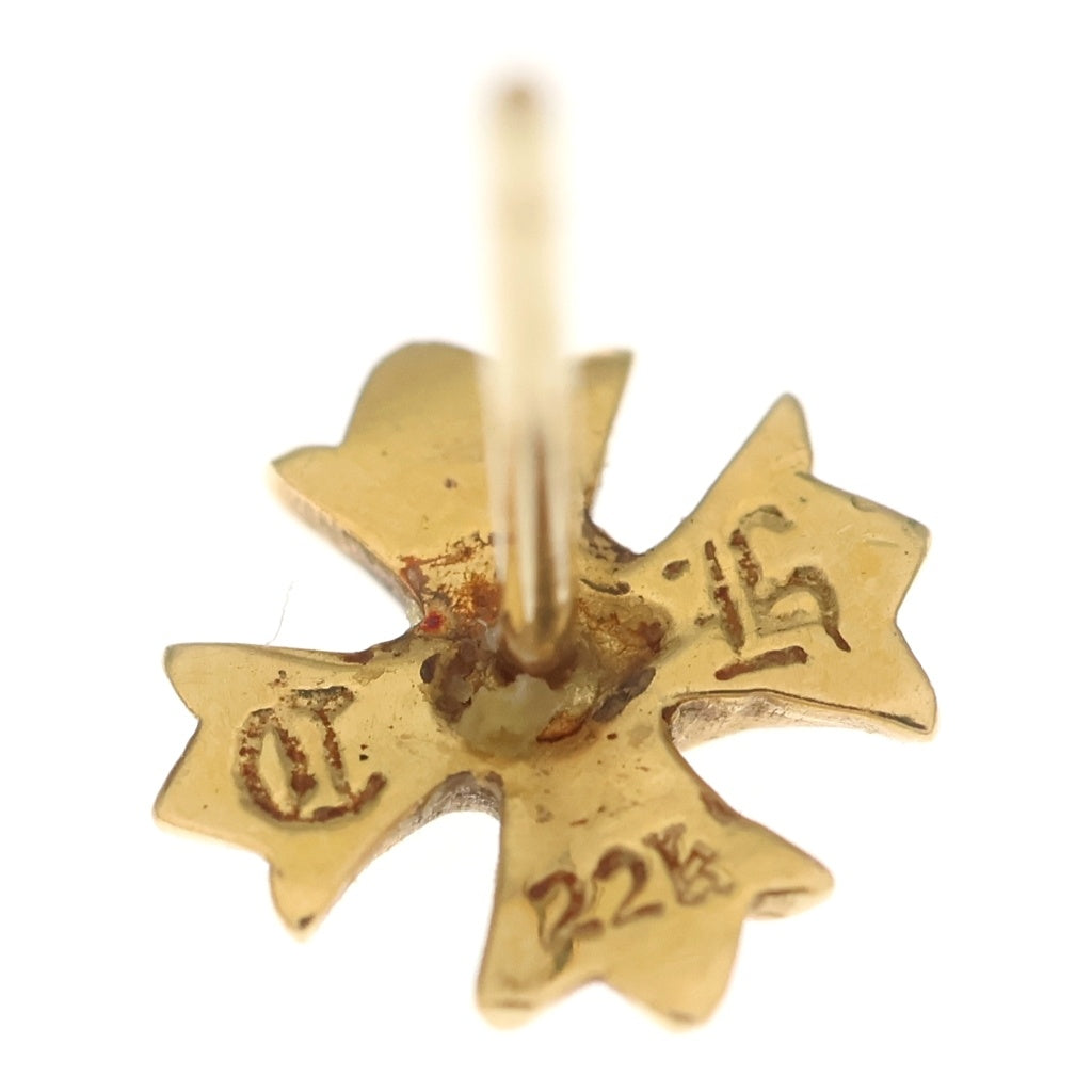 CHROME HEARTS(クロムハーツ) 22K No2 CH PLS 1DIA CHプラス スタッドピアス 1ダイヤ ゴールド BCA021