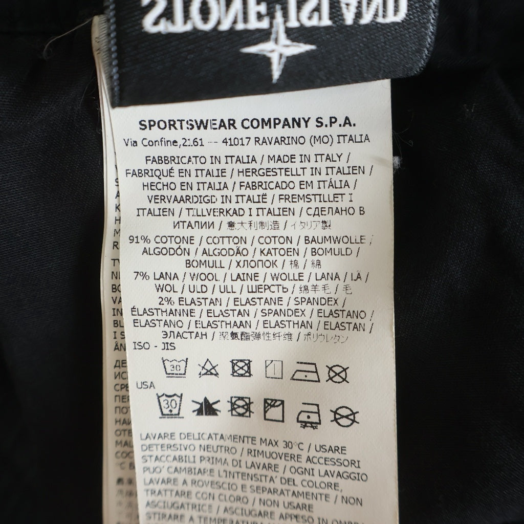 STONE ISLAND(ストーンアイランド) RE-T Cargo Pants ロゴワッペン カーゴパンツ ブラック 731531414