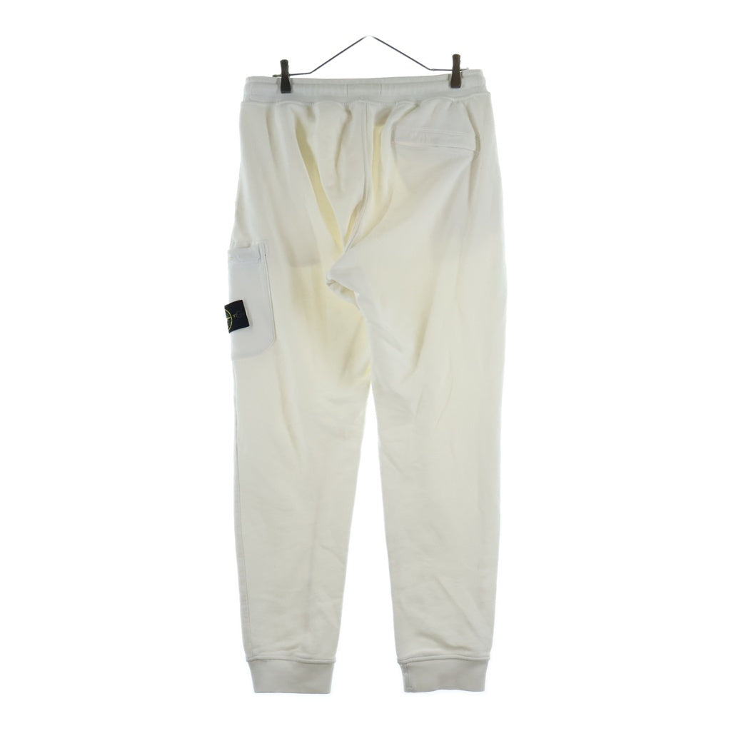 STONE ISLAND(ストーンアイランド) ロゴパッチ カーゴ スウェットパンツ ホワイト 101564551