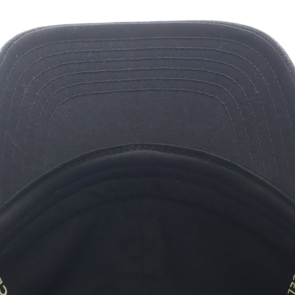 CELINE(セリーヌ) EMBROIDERED LOGO BASEBALL CAP ロゴ刺繍 ベースボールキャップ 帽子 ブラック 2AUS9969P.38NO