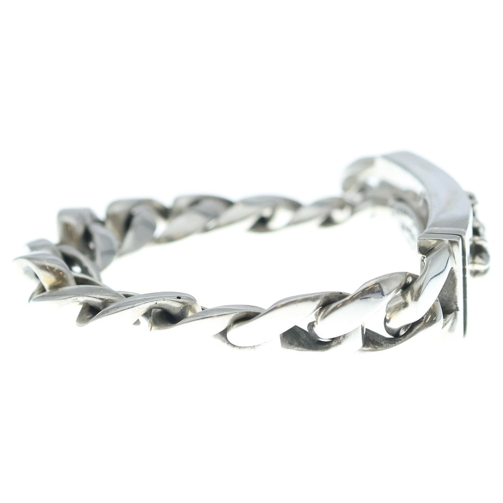CHROME HEARTS(クロムハーツ) ID FLORAL CRS フローラルクロスIDクラシックリンク ブレスレット 12LINK シルバー