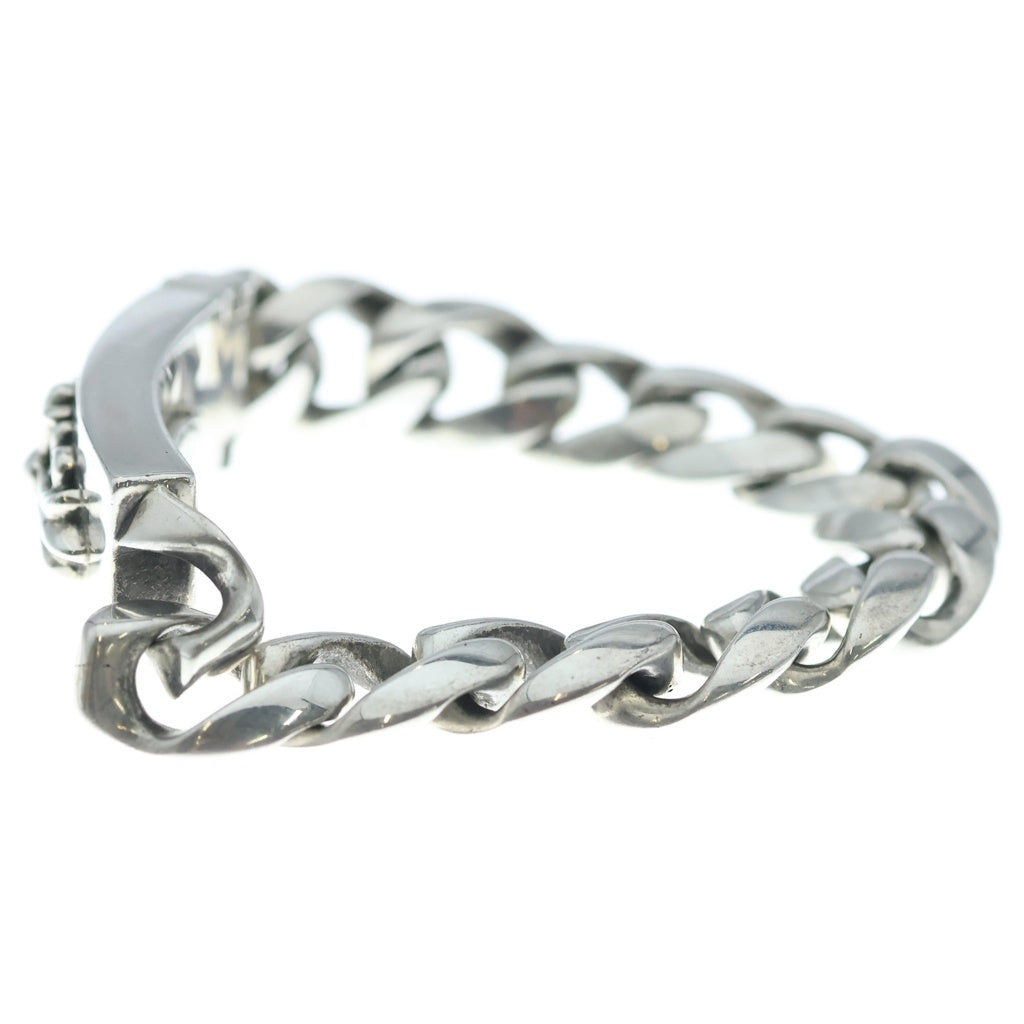 CHROME HEARTS(クロムハーツ) ID FLORAL CRS フローラルクロスIDクラシックリンク ブレスレット 12LINK シルバー