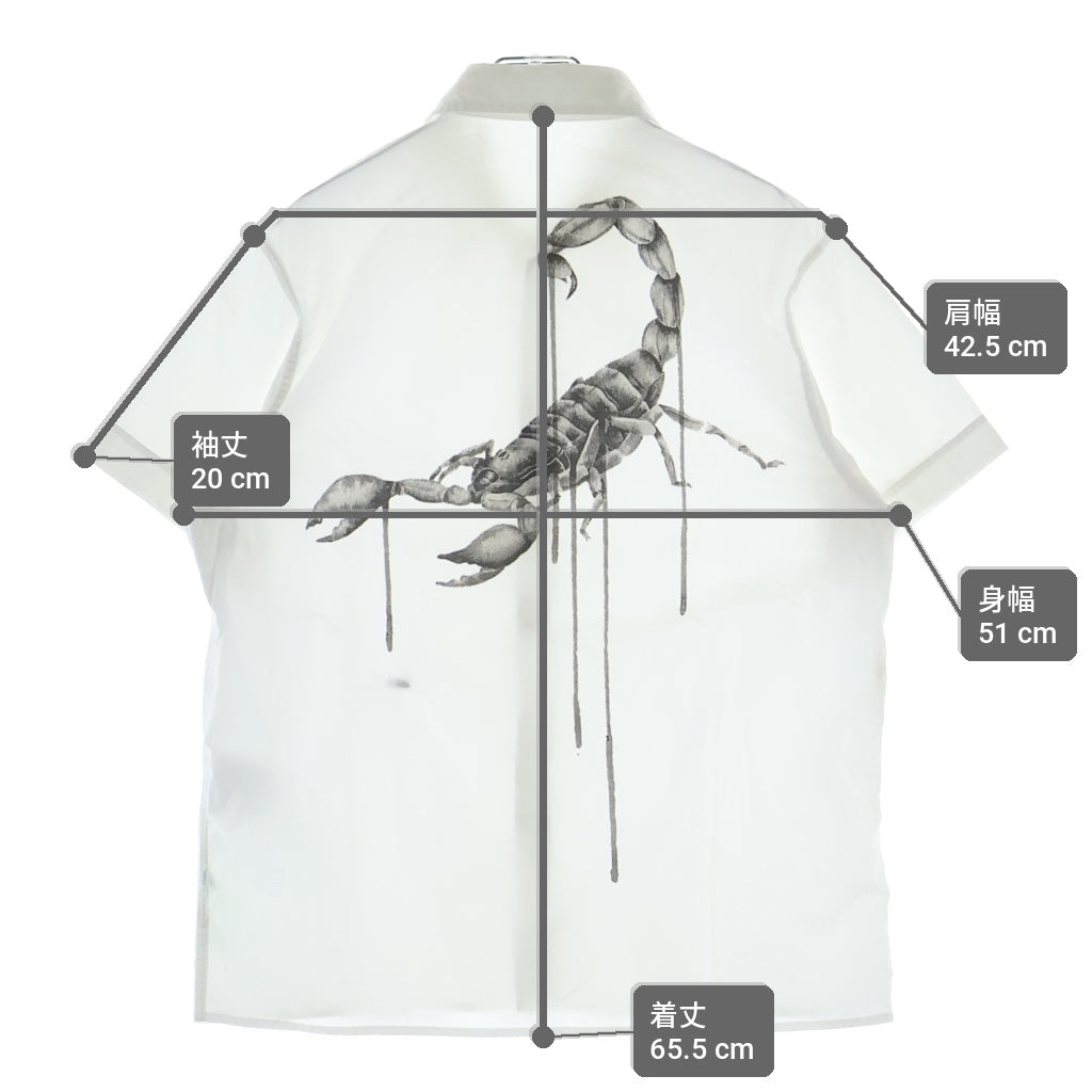 OFF-WHITE(オフホワイト) OTHELOS SCORPION バックプリント 半袖シャツ ホワイト