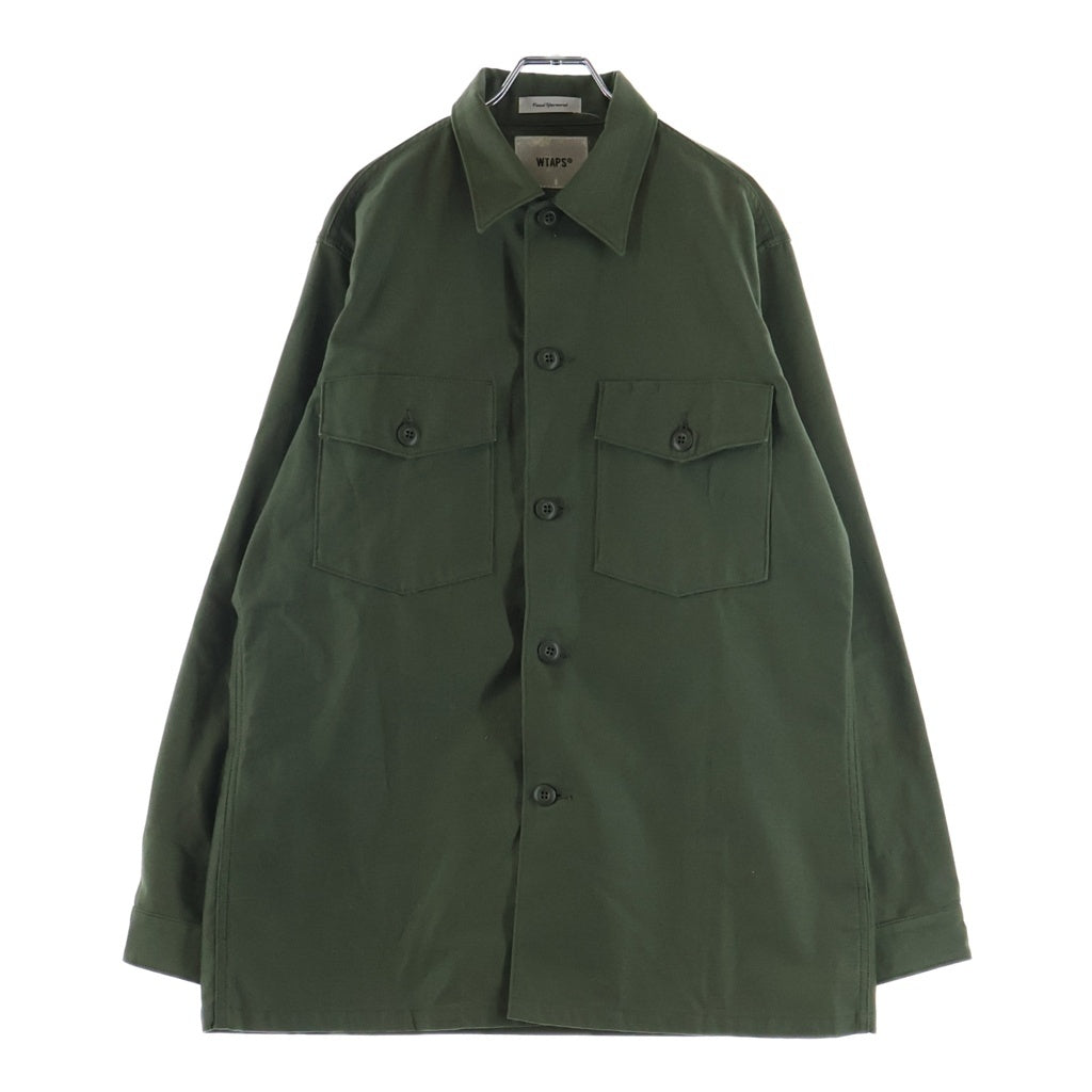 WTAPS(ダブルタップス) ミリタリーシャツジャケット グリーン BRDT-SHM01