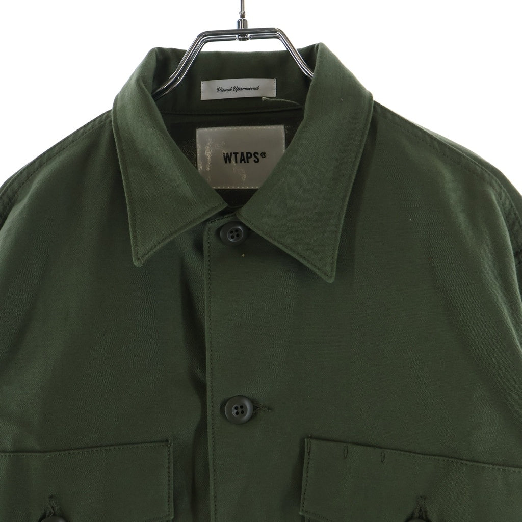 WTAPS(ダブルタップス) ミリタリーシャツジャケット グリーン BRDT-SHM01