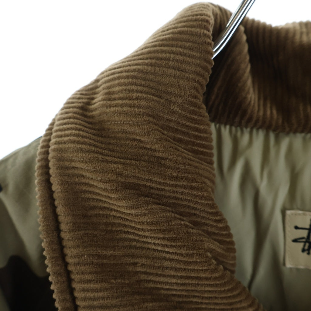 STUSSY(ステューシー) Ripstop Down Army Jacket バックプリント ダウンジャケット グリーン