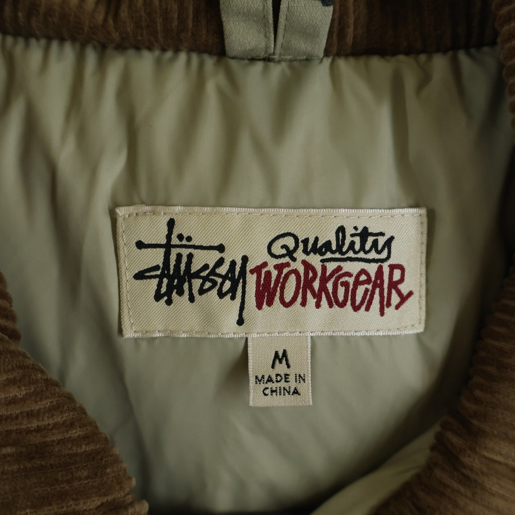 STUSSY(ステューシー) Ripstop Down Army Jacket バックプリント ダウンジャケット グリーン