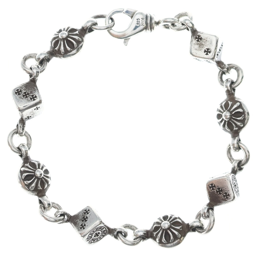 CHROME HEARTS(クロムハーツ) DICE NO1 CRSBL ダイスクロスボール ブレスレット シルバー