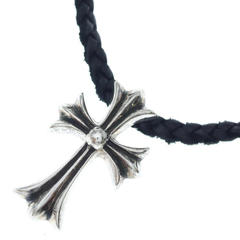 CHROME HEARTS(クロムハーツ) CH CRS SMLスモールCHクロス BC ボロチップブレイド ネックレス シルバー BCA220