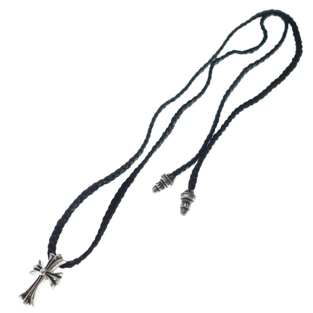 CHROME HEARTS(クロムハーツ) CH CRS SMLスモールCHクロス BC ボロチップブレイド ネックレス シルバー BCA220