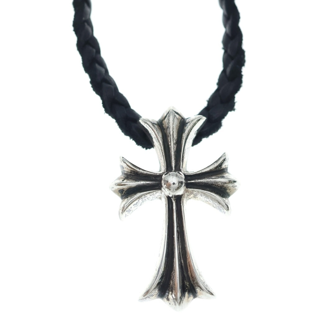 CHROME HEARTS(クロムハーツ) CH CRS SMLスモールCHクロス BC ボロチップブレイド ネックレス シルバー BCA220