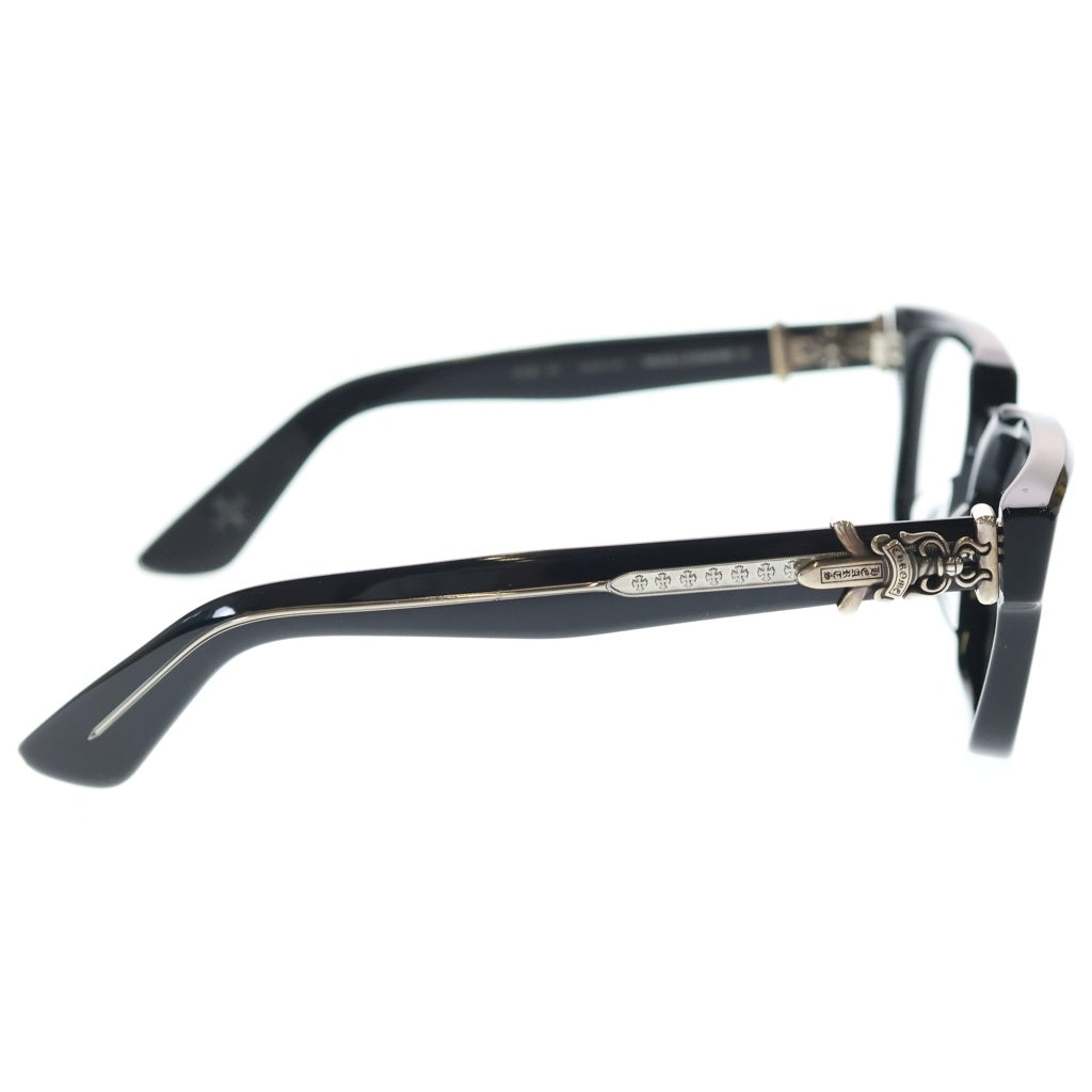 CHROME HEARTS(クロムハーツ) VAGILLIONAIRE 2 ダガーテンプル ウェリントンアイウェア 眼鏡 ブラック/シルバー