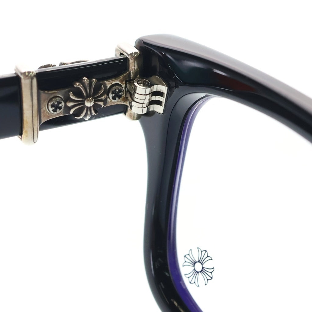 CHROME HEARTS(クロムハーツ) VAGILLIONAIRE 2 ダガーテンプル ウェリントンアイウェア 眼鏡 ブラック/シルバー