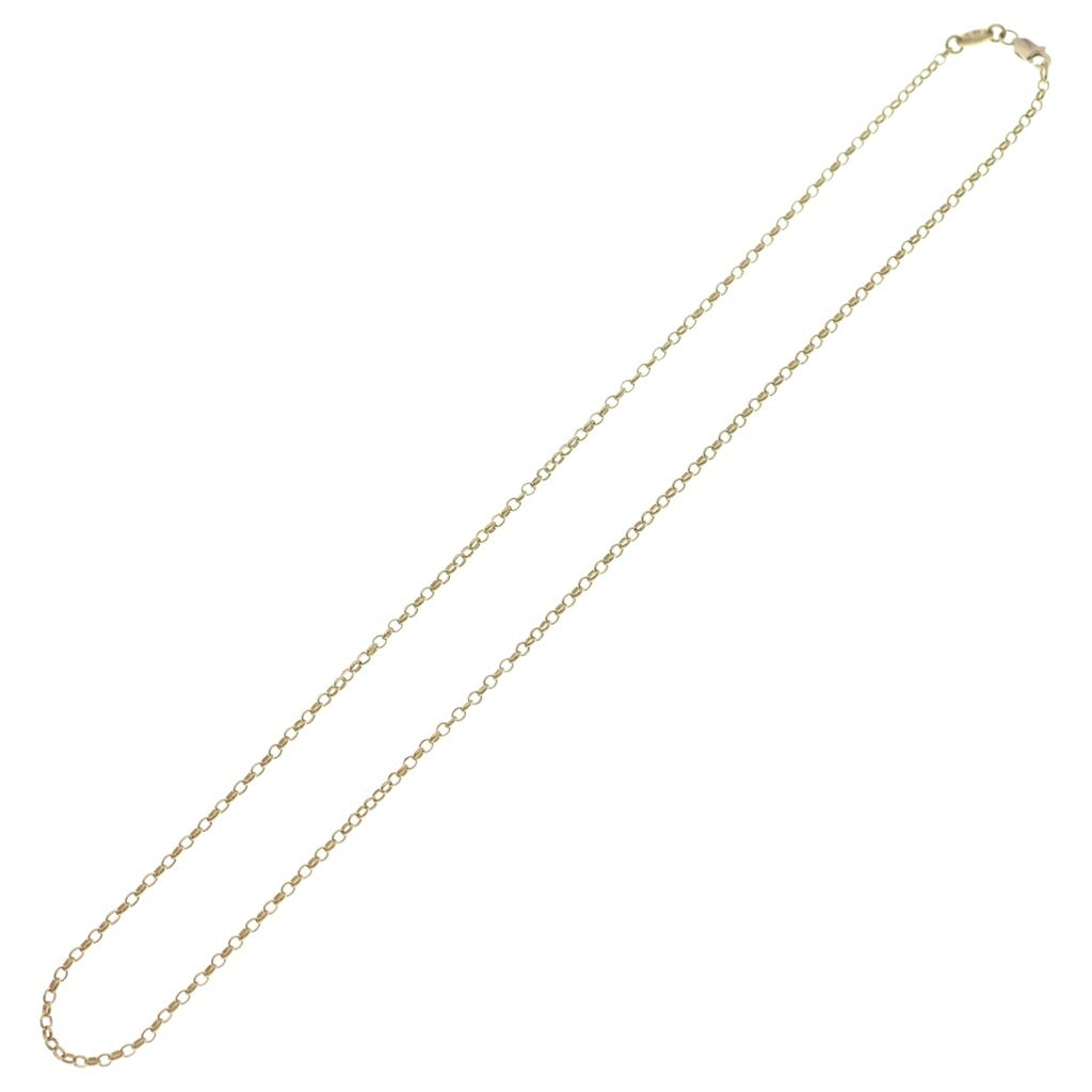 CHROME HEARTS(クロムハーツ) 22K NECKCHAIN R18 ロールチェーンネックレス 18inch ゴールド