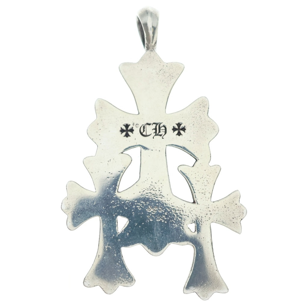 CHROME HEARTS(クロムハーツ) 3 CH CRS SML トリプルCHクロス スモール ペンダントトップ シルバー BCA201