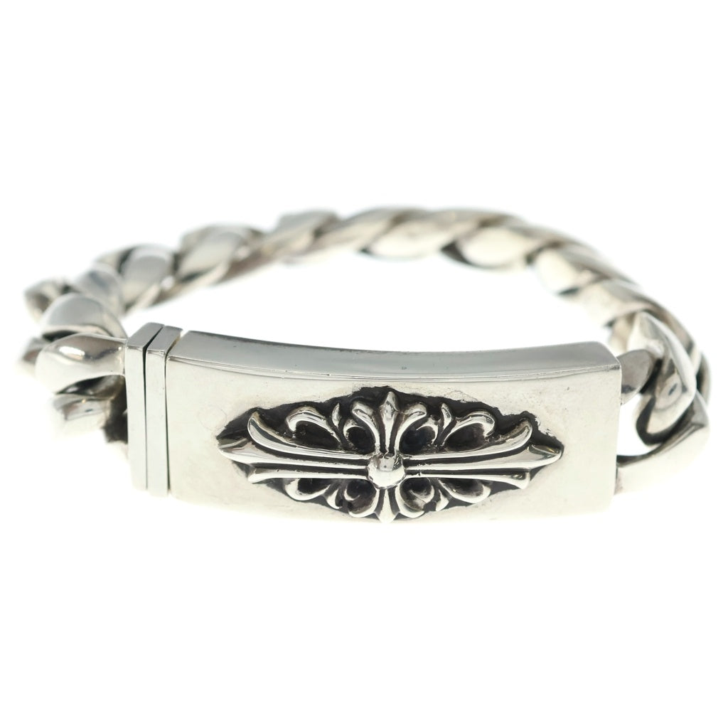 CHROME HEARTS(クロムハーツ) ID FLORAL CRS フローラルクロスIDクラシックリンク ブレスレット 11LINK シルバー BCA164
