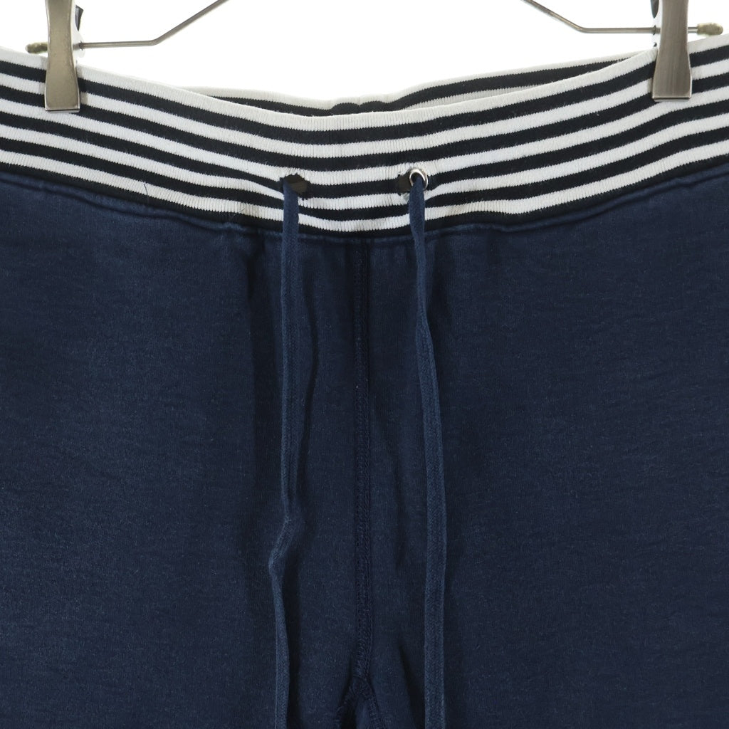 SUPREME(シュプリーム) Classic Logo Striped Rib Sweatpant ロゴ刺繍 スウェットパンツ ブラック