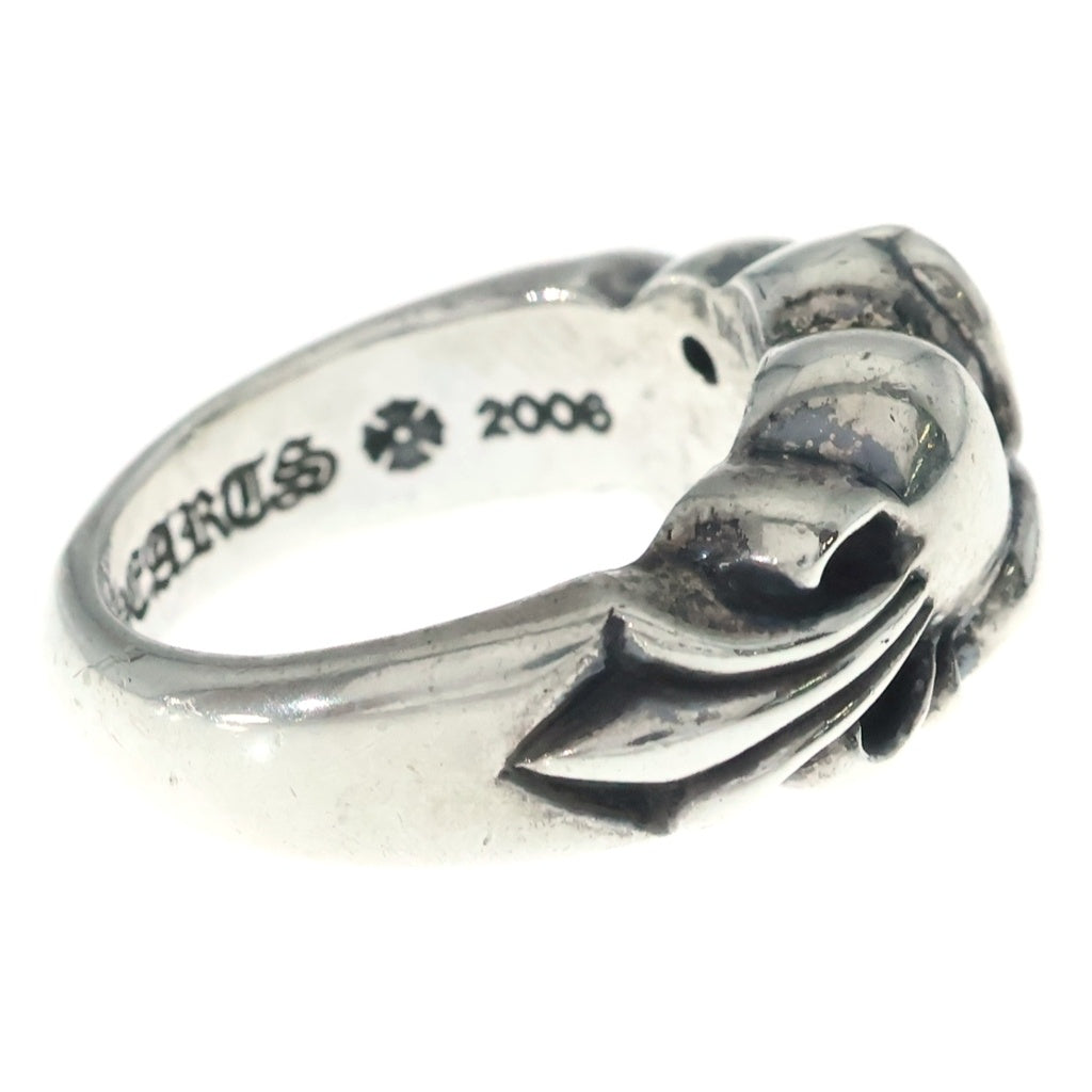 CHROME HEARTS(クロムハーツ) FLRL CRS HRT フローラルハートリング シルバー