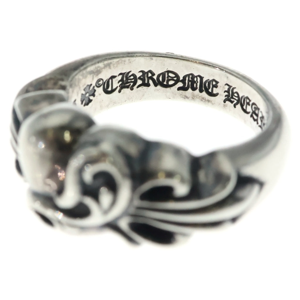 CHROME HEARTS(クロムハーツ) FLRL CRS HRT フローラルハートリング シルバー