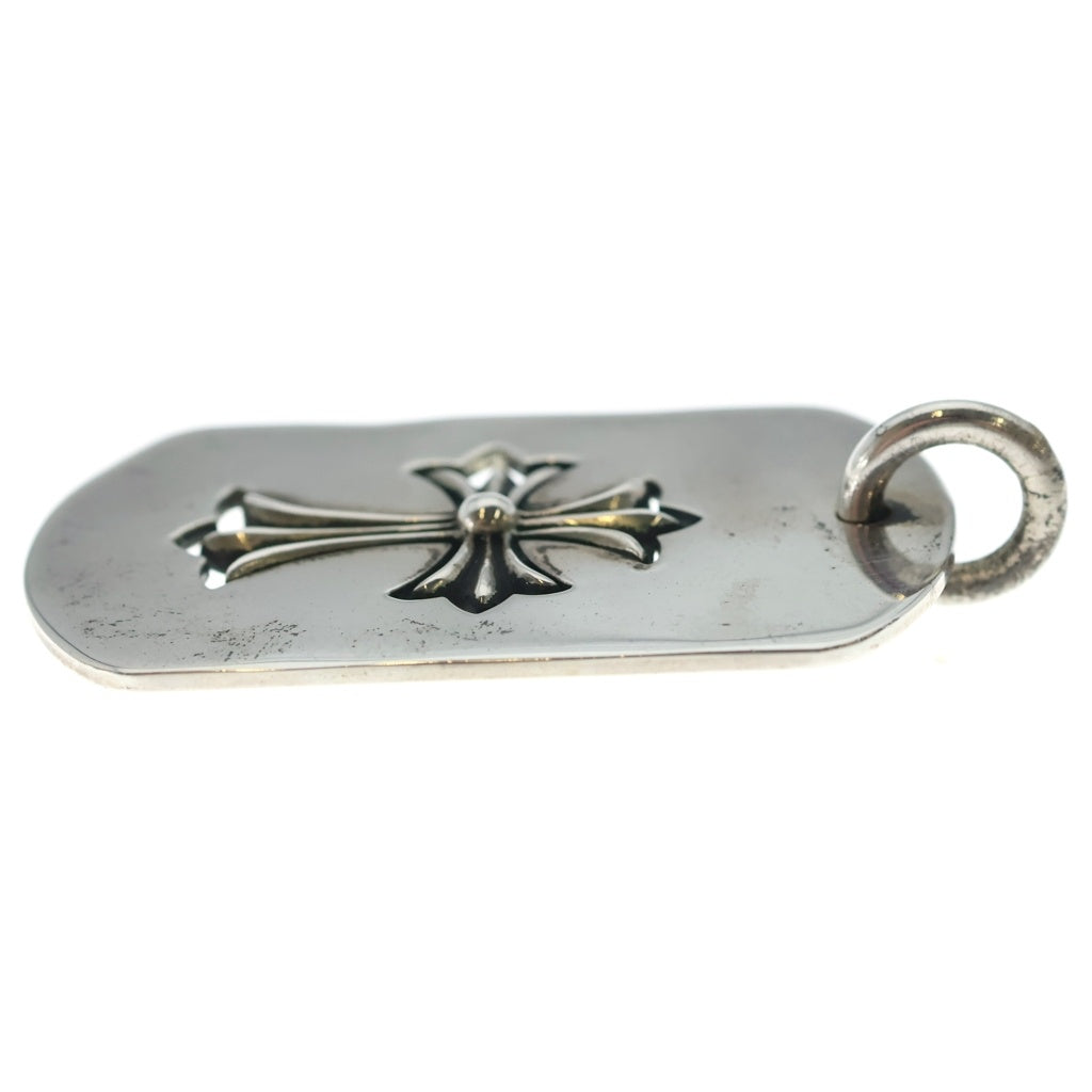 CHROME HEARTS(クロムハーツ) D TAG LRG TNY CRS カットアウト タイニークロス ドッグタグ ラージ ペンダントトップ シルバー