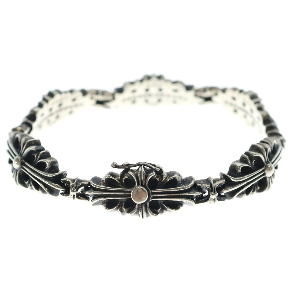 CHROME HEARTS(クロムハーツ) 5LINK FRORAL CROSS LINK フローラルクロスリンク ブレスレット シルバー