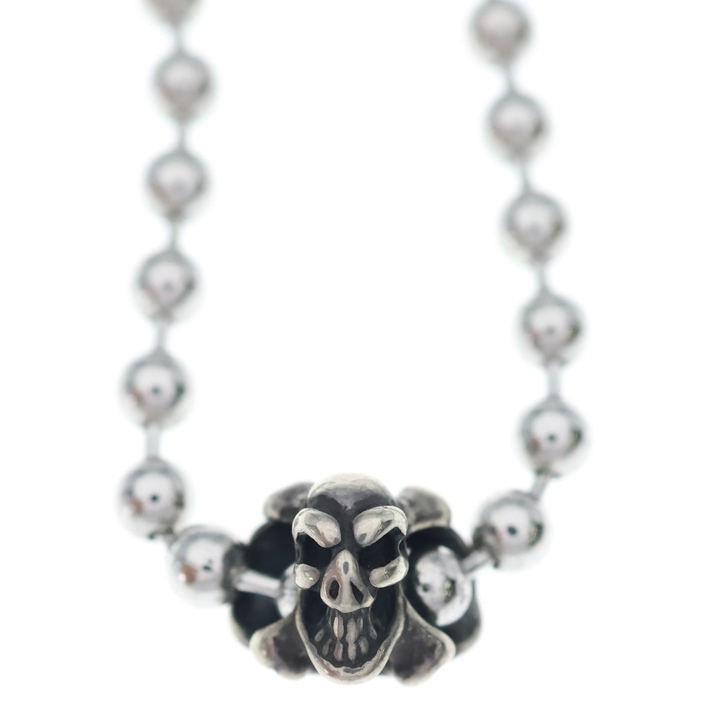 Bill Wall Leather/BWL(ビルウォールレザー) BALL CHAIN SKULL BONE ボールチェーン スカルボーン ネックレスチェーン シルバー
