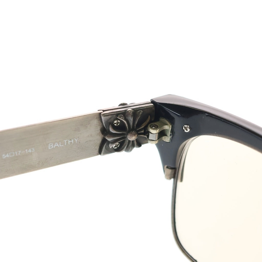 CHROME HEARTS(クロムハーツ) BALTHY CHプラステンプル サングラス シルバー/ブラック