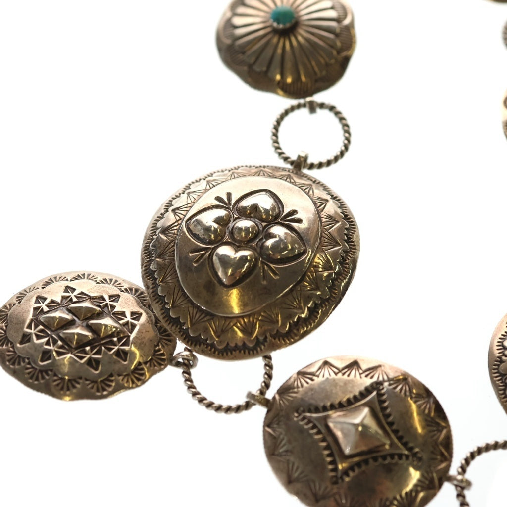 INDIAN JEWELRY(インディアンジュエリー) レイトレイシー コンチョ ベルト シルバー レディース