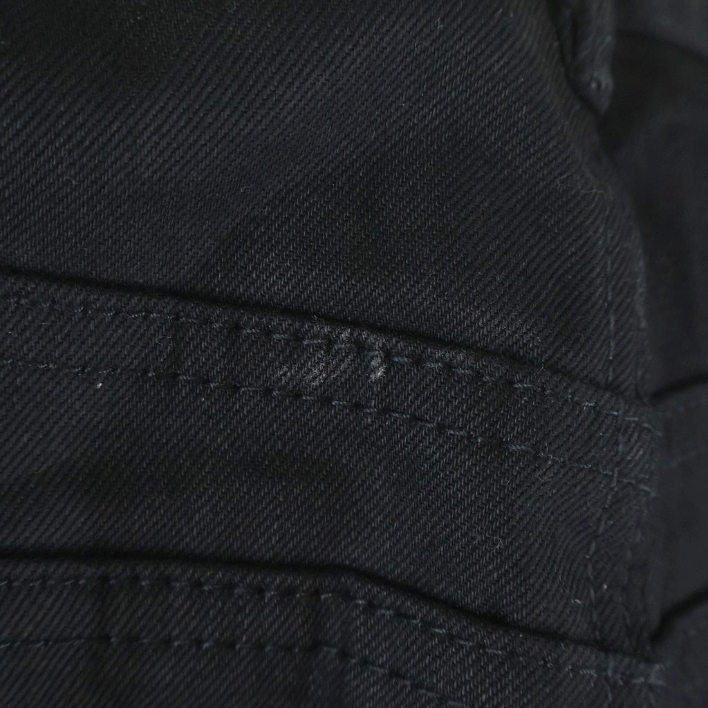 NO/FAITH STUDIOS(ノーフェイスストゥディオス) JAPANESE SERVEDGE LOOSE DENIM ジャパニーズ セルビッジ ルーズ デニム ブラック