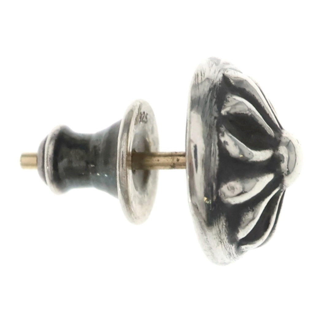 CHROME HEARTS(クロムハーツ) STUD CRSBLL クロスボールスタッドピアス シルバー BCA110