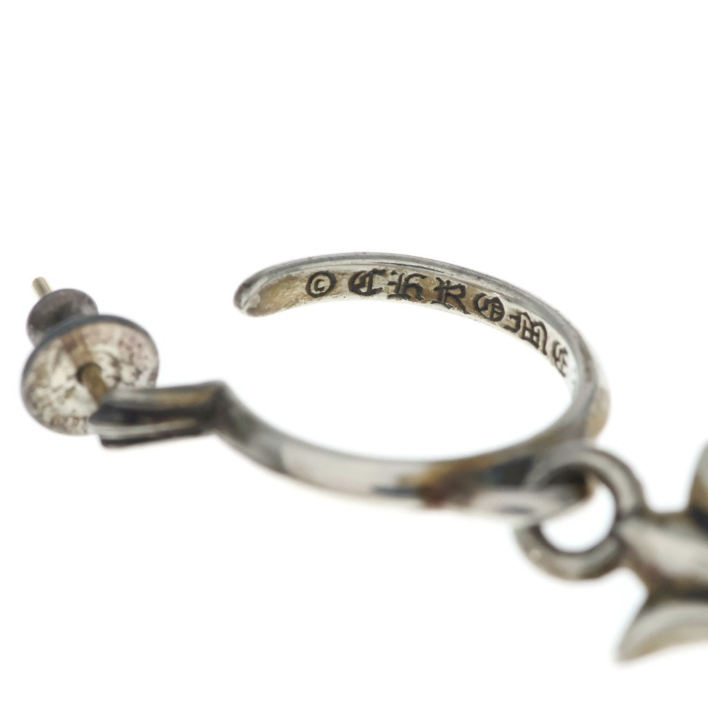 CHROME HEARTS(クロムハーツ) TINY CH CROSS タイニーCHクロス フープピアス シルバー BCA115