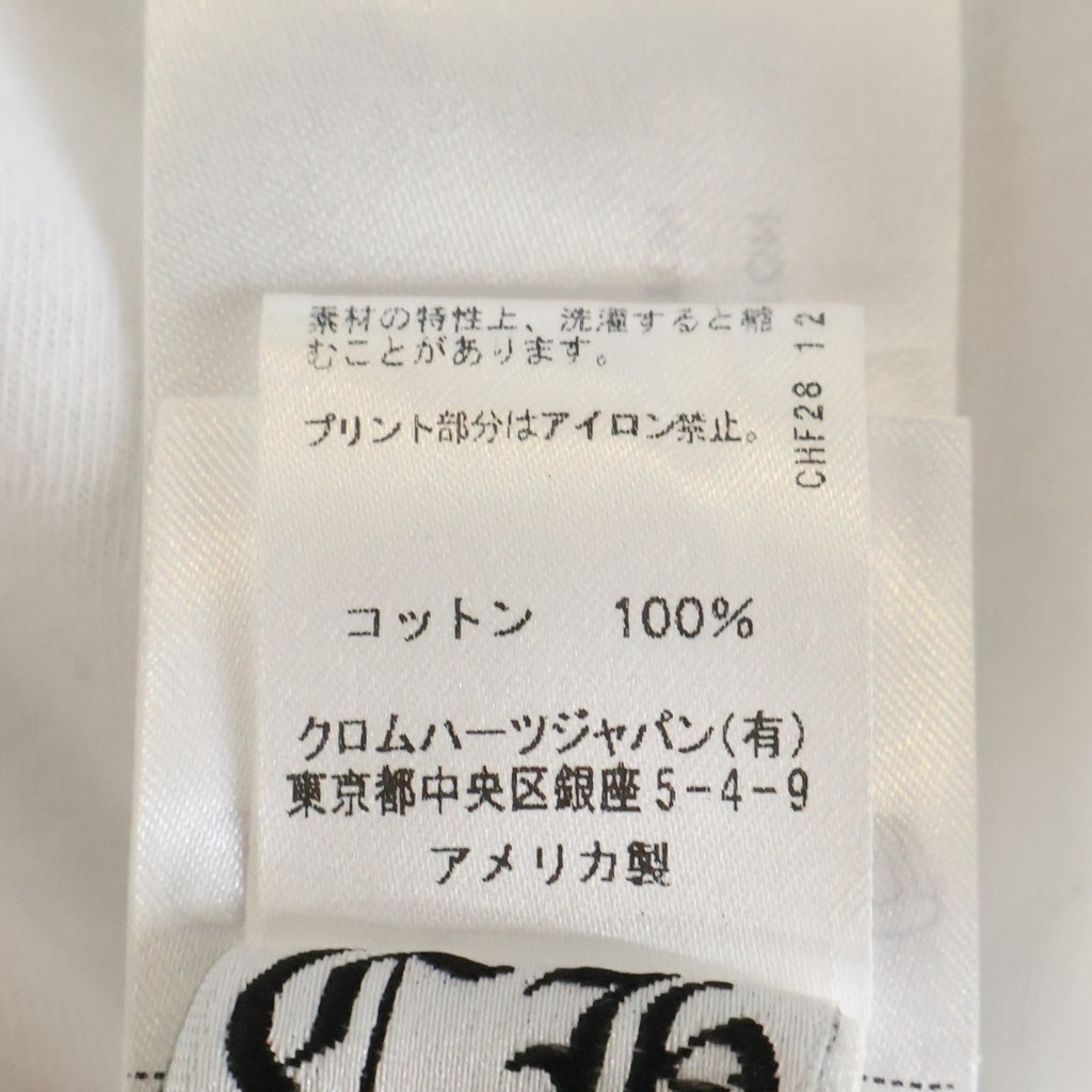 CHROME HEARTS(クロムハーツ) NECK LOGO ネックロゴ ポケット クルーネック半袖Tシャツカットソー ホワイト