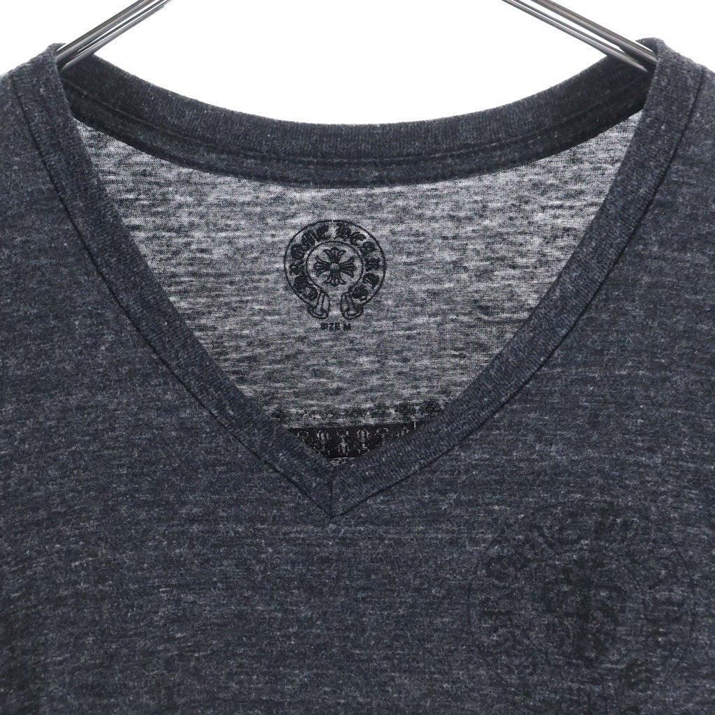 CHROME HEARTS(クロムハーツ) AMERICAN FLAG S/S TEE アメリカンフラッグ Vネック 半袖Tシャツ カットソー グレー