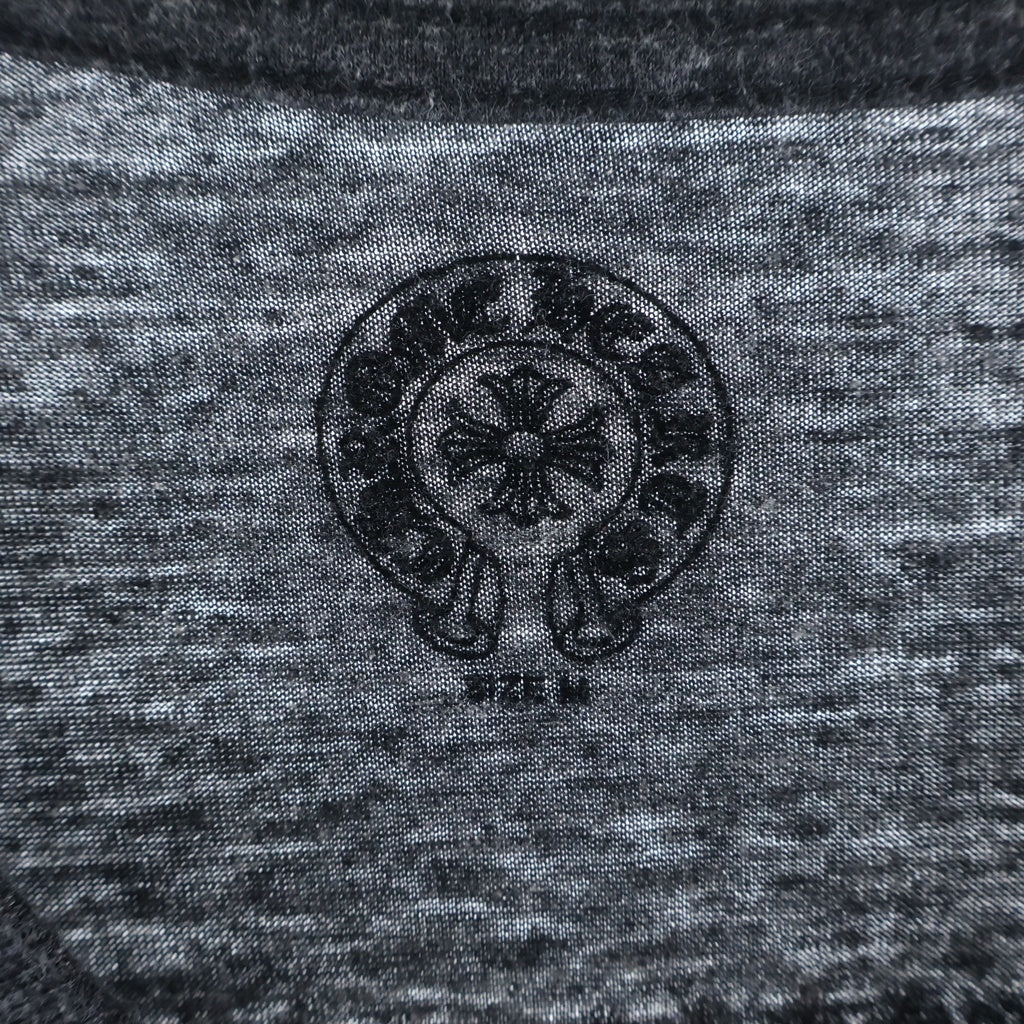 CHROME HEARTS(クロムハーツ) AMERICAN FLAG S/S TEE アメリカンフラッグ Vネック 半袖Tシャツ カットソー グレー