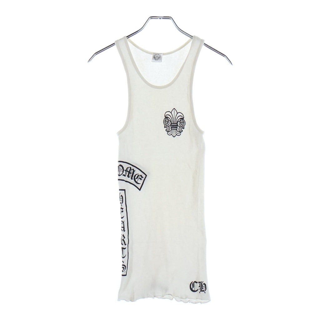CHROME HEARTS(クロムハーツ) BS FLUER SIDE T BAR LOGO BSフレア サイド Tバーロゴ タンクトップ ホワイト