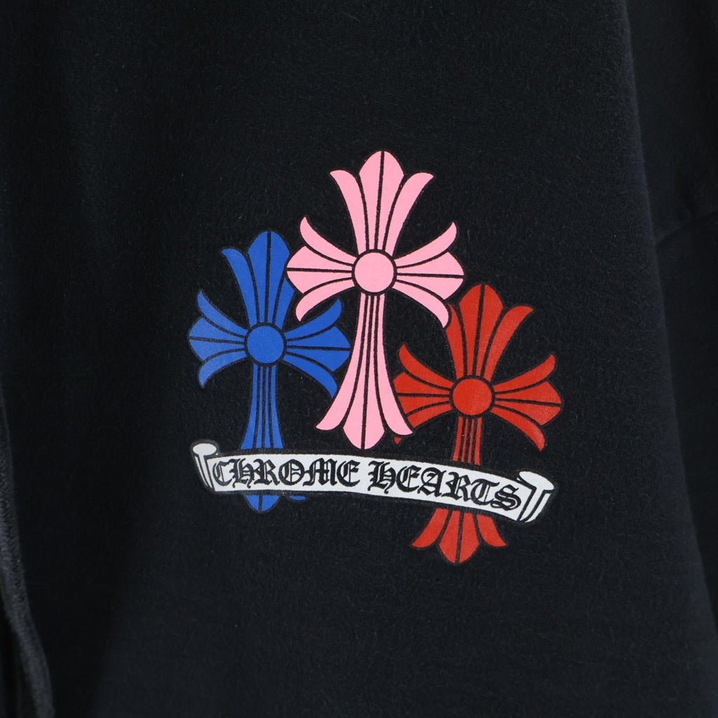 CHROME HEARTS(クロムハーツ) MLTCOL CEM CRS HD PLVR マルチカラーセメタリークロスプリントプルオーバーパーカー フーディー マルチ