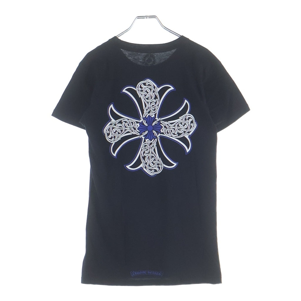 CHROME HEARTS(クロムハーツ) CH S/S バックCHプラスプリント 半袖Tシャツ ブルー/ブラック