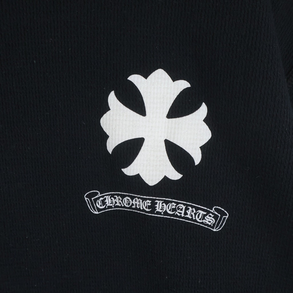 CHROME HEARTS(クロムハーツ) CIRCLE CH PLUS THERMAL TEE サークル CHプラス サーマル長袖Tシャツ カットソー ブラック