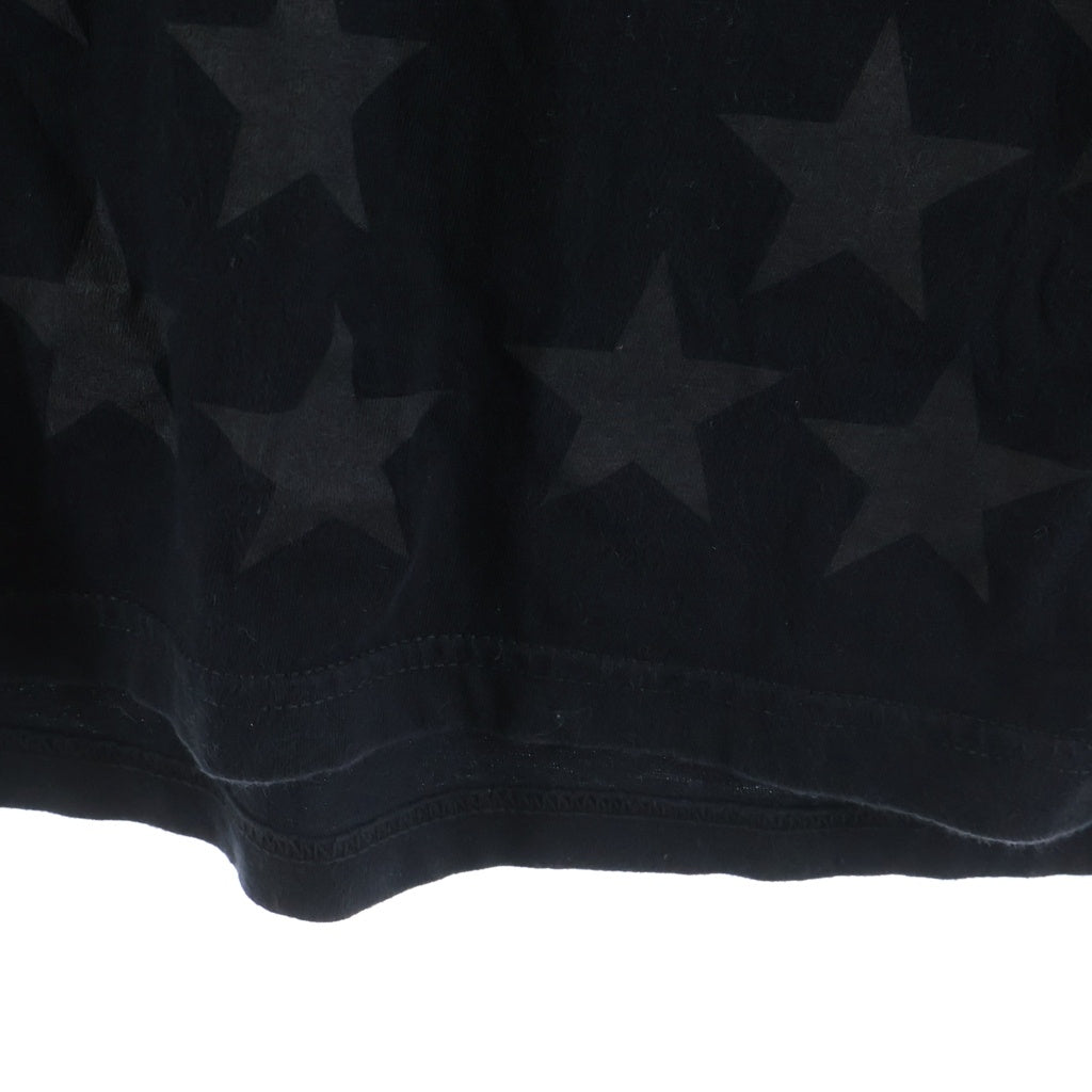 CHROME HEARTS(クロムハーツ) BACK SCROLL ROGO STAR PRINT スクロールロゴ スタープリント 半袖Tシャツ カットソー ブラック