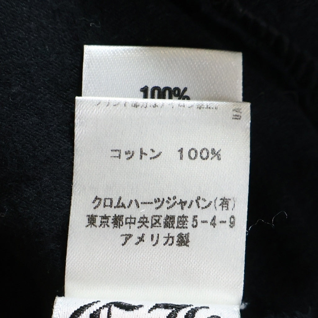 CHROME HEARTS(クロムハーツ) BACK SCROLL ROGO STAR PRINT スクロールロゴ スタープリント 半袖Tシャツ カットソー ブラック