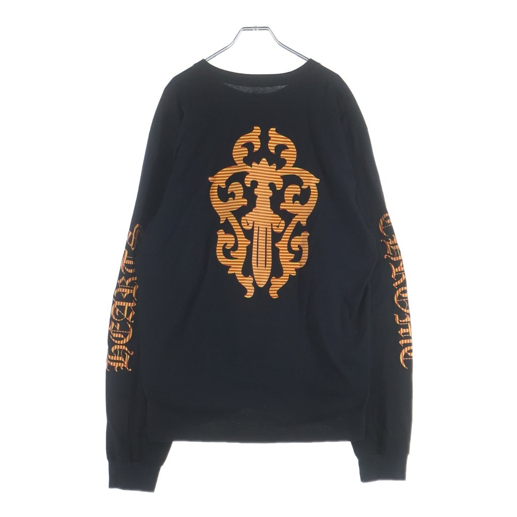 CHROME HEARTS(クロムハーツ) CH L/S 袖英字ロゴ バックヴァインダガープリント長袖Tシャツカットソー