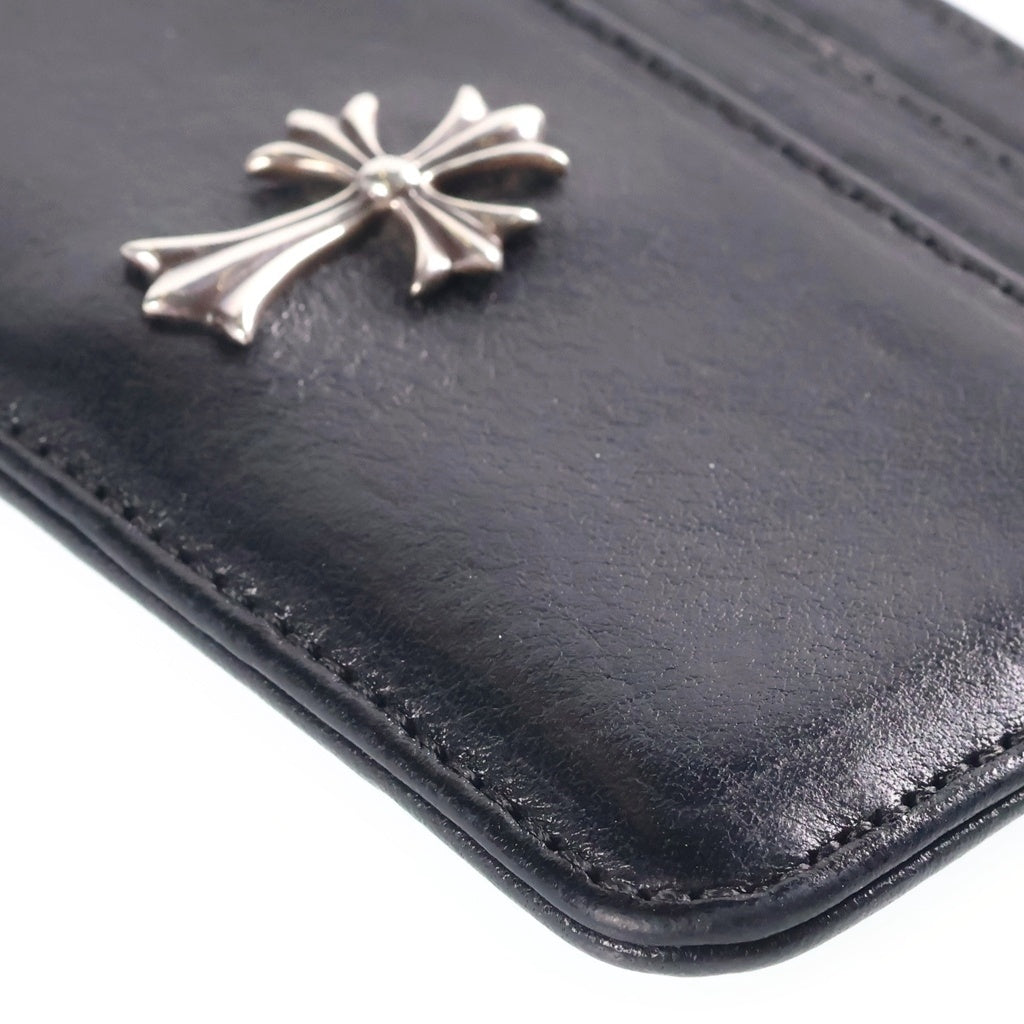 CHROME HEARTS(クロムハーツ) DOUBLE SIDE ダブルサイド タイニーCH装飾レザーカードケース