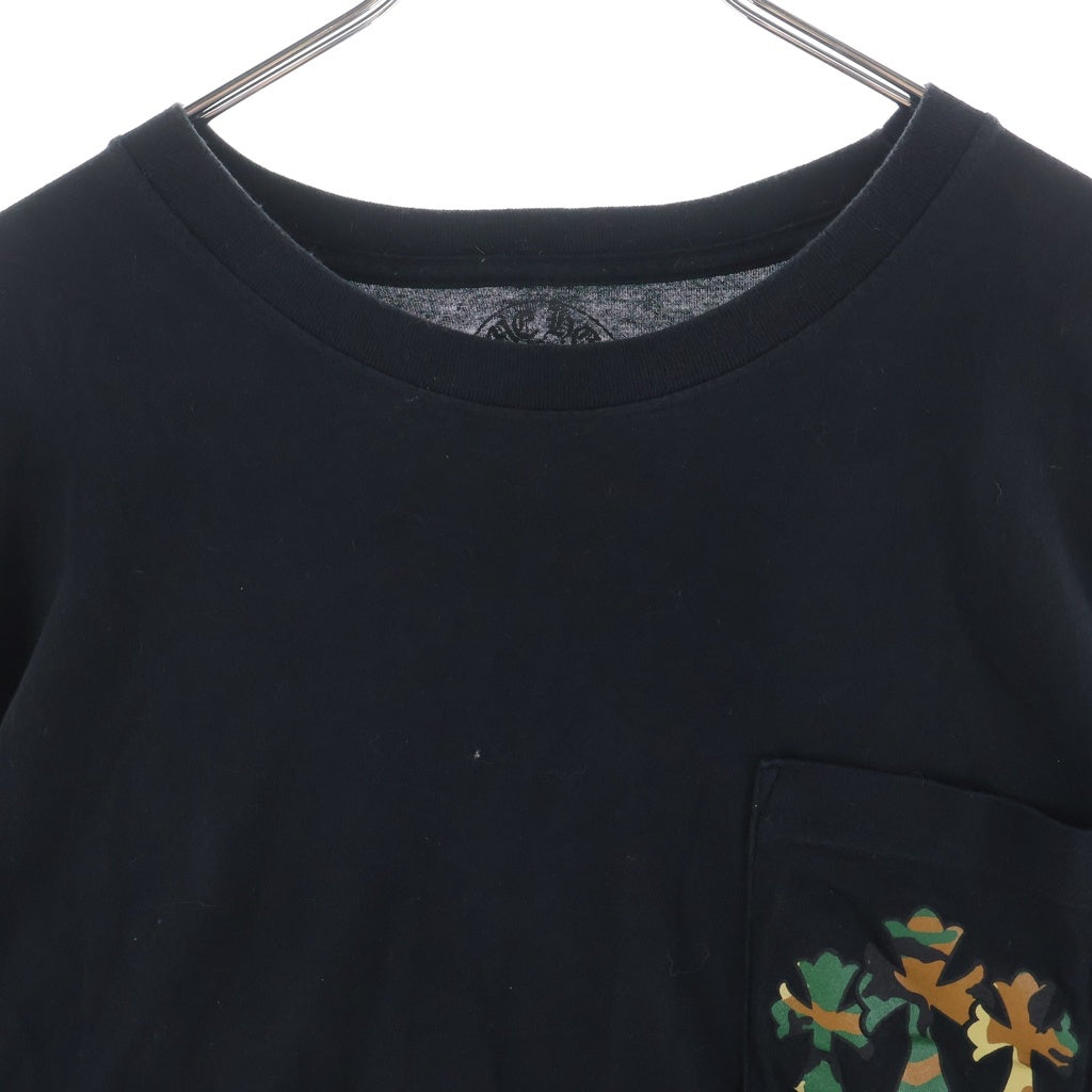 CHROME HEARTS(クロムハーツ) CAMO HORSE SHOE カモホースシュー バックプリント長袖Tシャツ ブラック