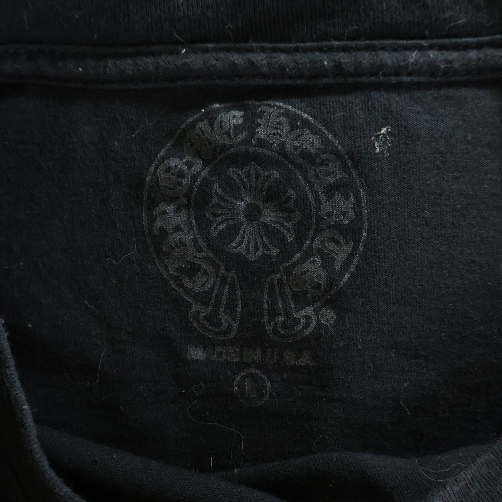 CHROME HEARTS(クロムハーツ) CAMO HORSE SHOE カモホースシュー バックプリント長袖Tシャツ ブラック